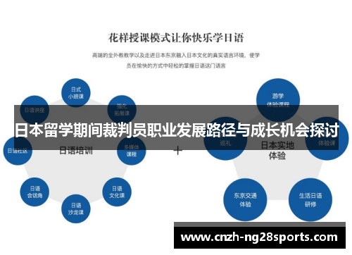日本留学期间裁判员职业发展路径与成长机会探讨