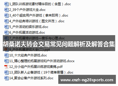 胡桑诺夫转会交易常见问题解析及解答合集