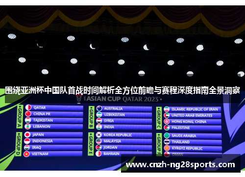 围绕亚洲杯中国队首战时间解析全方位前瞻与赛程深度指南全景洞察 围绕亚洲杯中国队首战时间解析全方位前瞻与赛程深度指南全景洞察